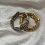 دستبند یونیسکس طلایی کد 118 - Image 2