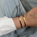 بنگل کارتیر نگین دار رزگلد کد 153 - Image 2