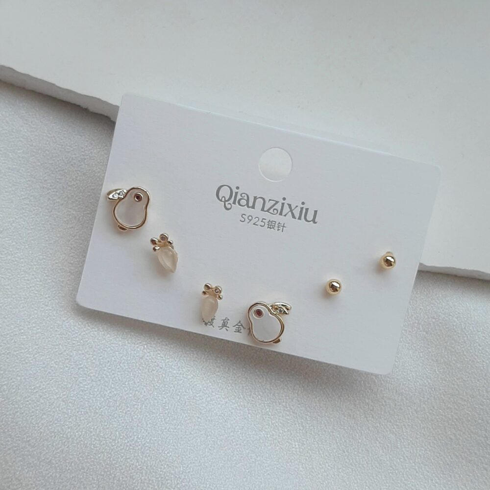 گوشواره مینیمال گلابی کد 184