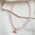 گردنبند وال صورتی کد 180 - Image 2