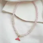 گردنبند وال صورتی کد 180 - Image 2