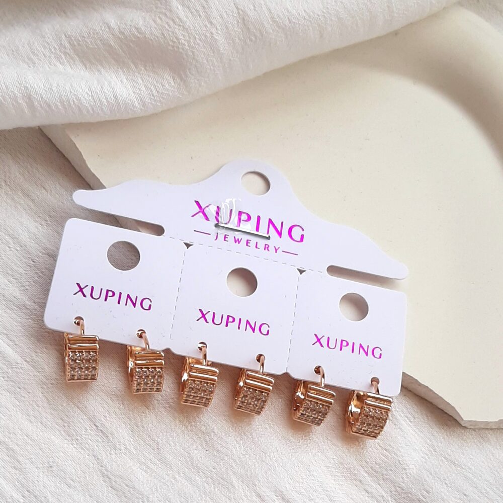 گوشواره زوپینگ طلایی کد 228 - Image 3