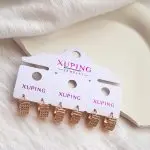 گوشواره زوپینگ طلایی کد 228 - Image 3