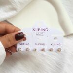 گوشواره میخی تک نگین کد 233 - Image 2