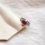 انگشتر قلب صورتی جواهری کد 236 - Image 2