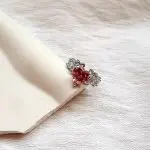 انگشتر قلب صورتی جواهری کد 236 - Image 2