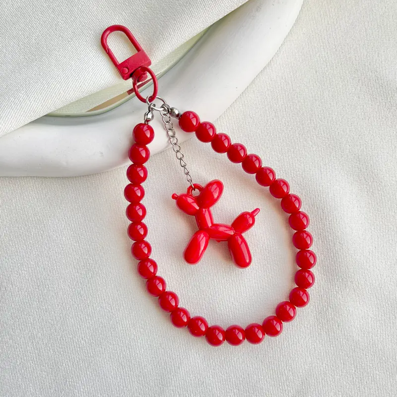 red-balloon-dog چارم بگ و جاسوئیچی سگ بادکنکی قرمز